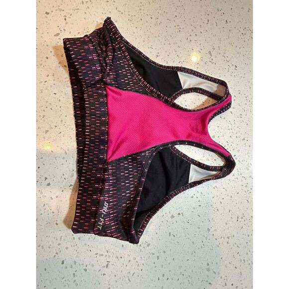Nike Pink and Black Sports Bra - Women's Size Large - Picture 2 of 5